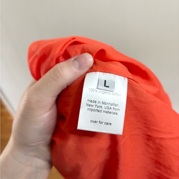 Rachel Comey red orange pleated midi skirt iris size L new - Picture 6 of 6